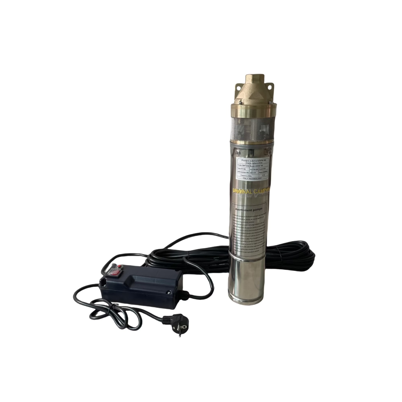 Pompa APA Submersibila 1500w, 20m cablu, 5000l/h, 4SKM-150 cu Panou Control CMP1456