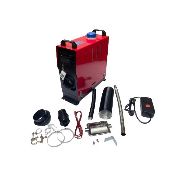 Aeroterma pe motorina 8kW, rezervor 5L, sirocou 220V/12V/24V, cu evacuare, telecomanda, afisaj digital, Campion CMP1455