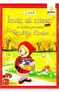 Invat sa citesc in limba germana - Scufita Rosie - Nivelul 1