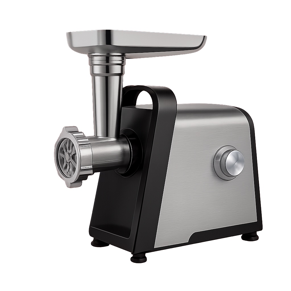 Masina de tocat carne electrica inox 4000W CMP1784, 3in1, 1.6 kg/min, functie Reverse, 3 site inox (3/5/7 mm), accesorii carnati