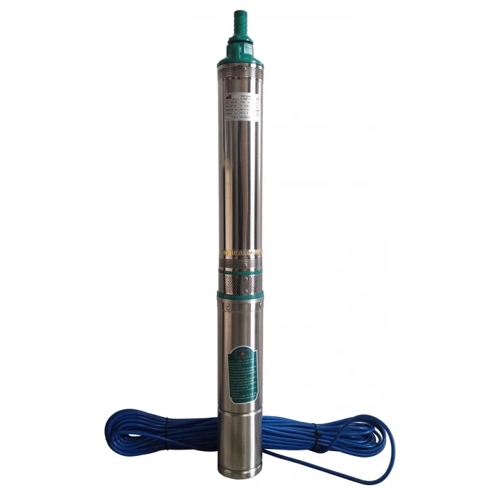 Pompa submersibila de mare adancime ALFA CMP1560, 4QJD2-80/16-2.2, 16 turbine, 2.2kW (3HP), 10.000 l/h, Hmax 160m, cablu 30m, di