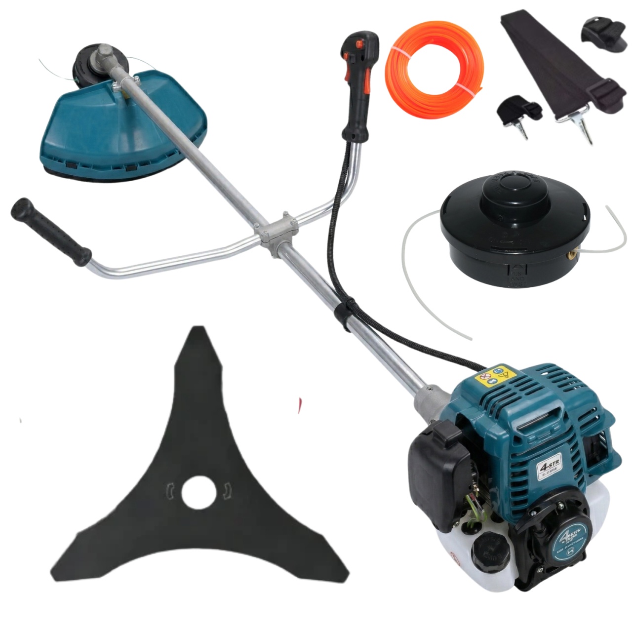 *8.5CP, 4TIMPI* Motocoasa pe benzina 4 timpi, 8.5CP, 58CC, 12000 rot/min, maner anti-vibratii, easy-start, MOTOYAMA JAPAN CMP180