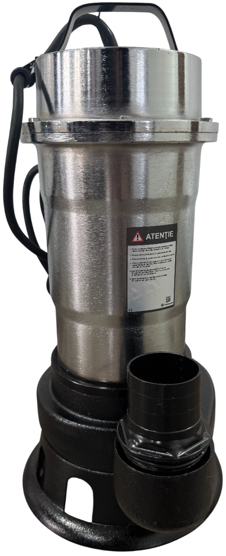 Pompa Apa Murdara Submersibila Inox Fara Plutitor GW GW7517, Putere 1100W (1.1KW), Cablu Alimentare 6.7m, Inaltime 41cm, Latime 