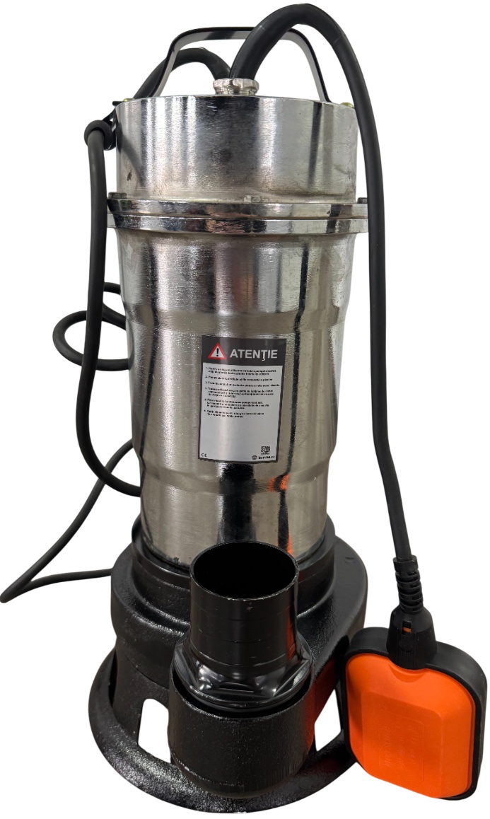 Pompa submersibila apa murdara inox GW GW7181, 1.1kW (1100W), cu plutitor automat, cablu 6.7m, pentru drenaj si evacuare apa cu 