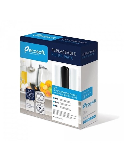 Set filtre de schimb standard Ecosoft 1-2-3 pentru sisteme de filtrare