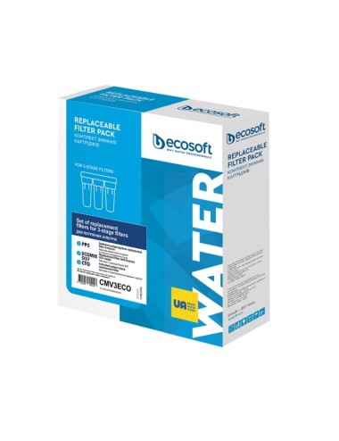 Set filtre de schimb Plus Ecosoft 1-2-3 pentru sisteme de filtrare