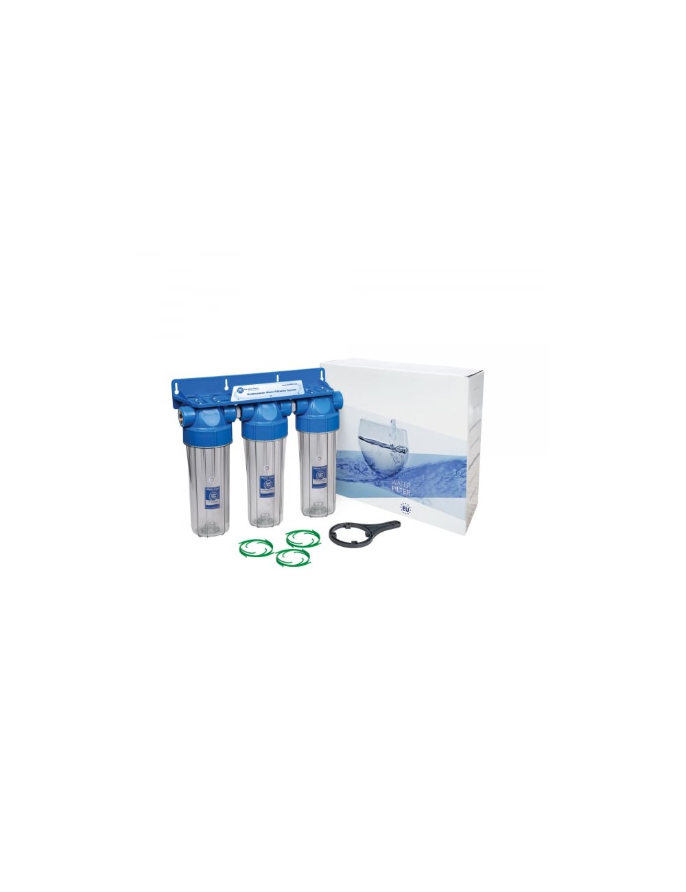 Sistem de filtrare Triplex 10 in 3 etape Aquafilter FHPRCLx-B-TRIPLE