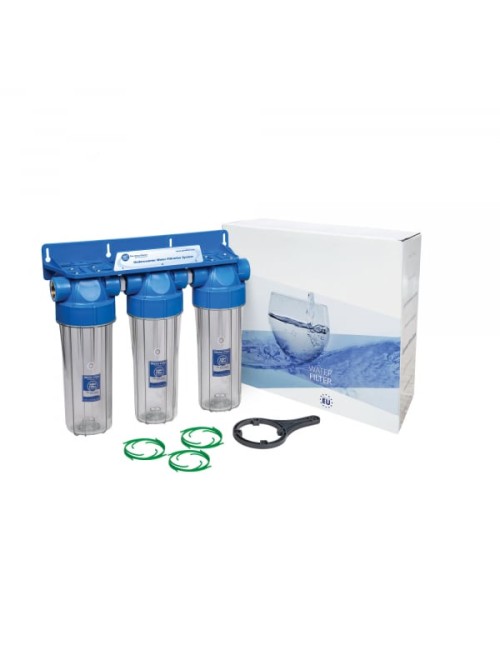 Sistem de filtrare Triplex 10 in 3 etape Aquafilter FHPRCLx-B-TRIPLE