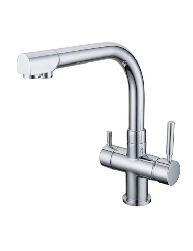 Baterie cu 3 cai Waterline finisaj Cromat sau Nichel satinat 3KSA1