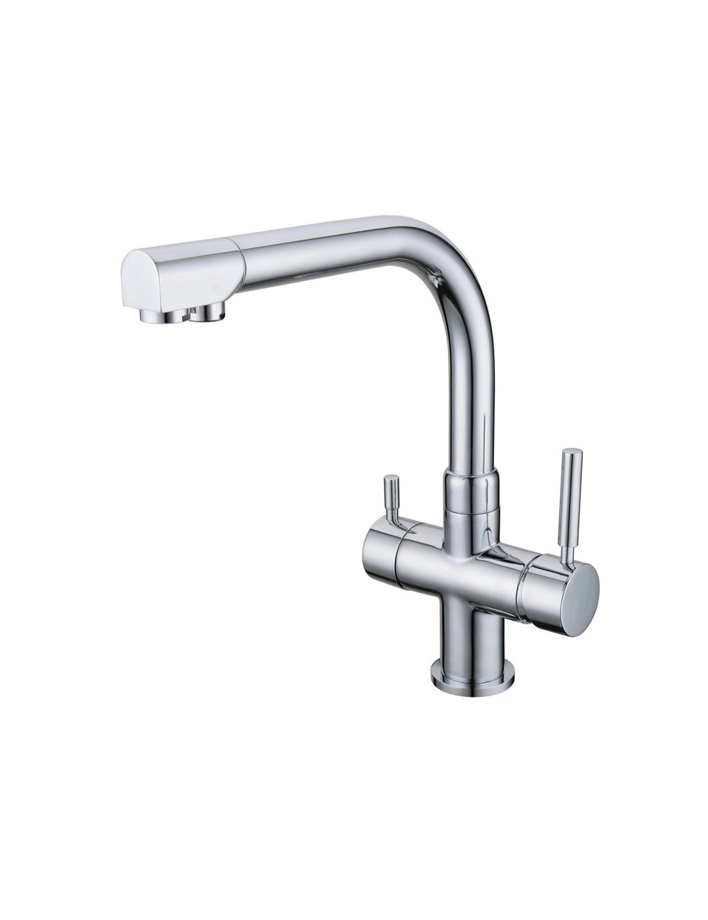 Baterie cu 3 cai Waterline finisaj Cromat sau Nichel satinat 3KSA1