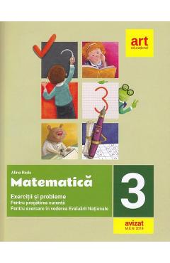 Matematica - Clasa 3 - Exercitii si probleme pentru evaluare + Portofoliu - Alina Radu