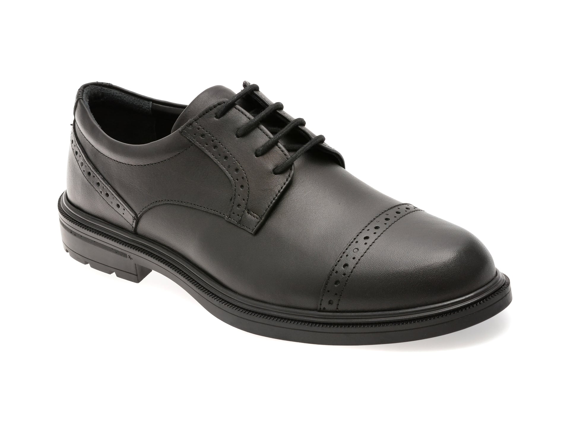 Pantofi eleganti OTTER negri, A63, din piele naturala