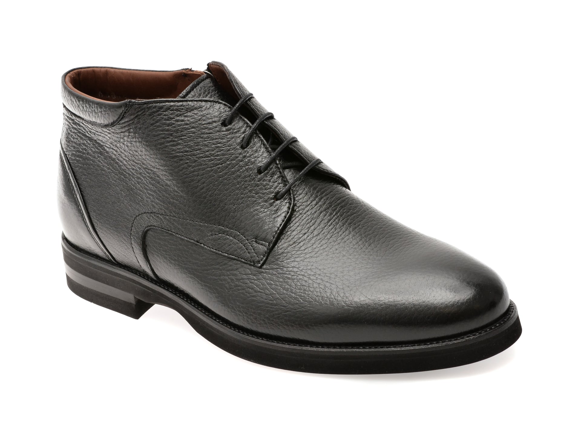 Ghete elegante LE COLONEL negre, 63888, din piele naturala
