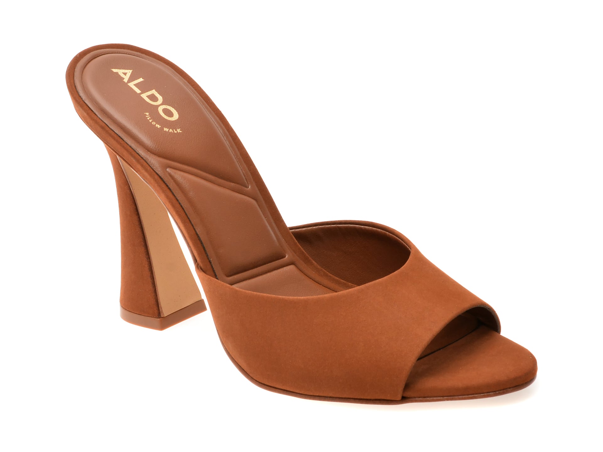 Papuci eleganti ALDO maro, RYLEA 210, din piele intoarsa