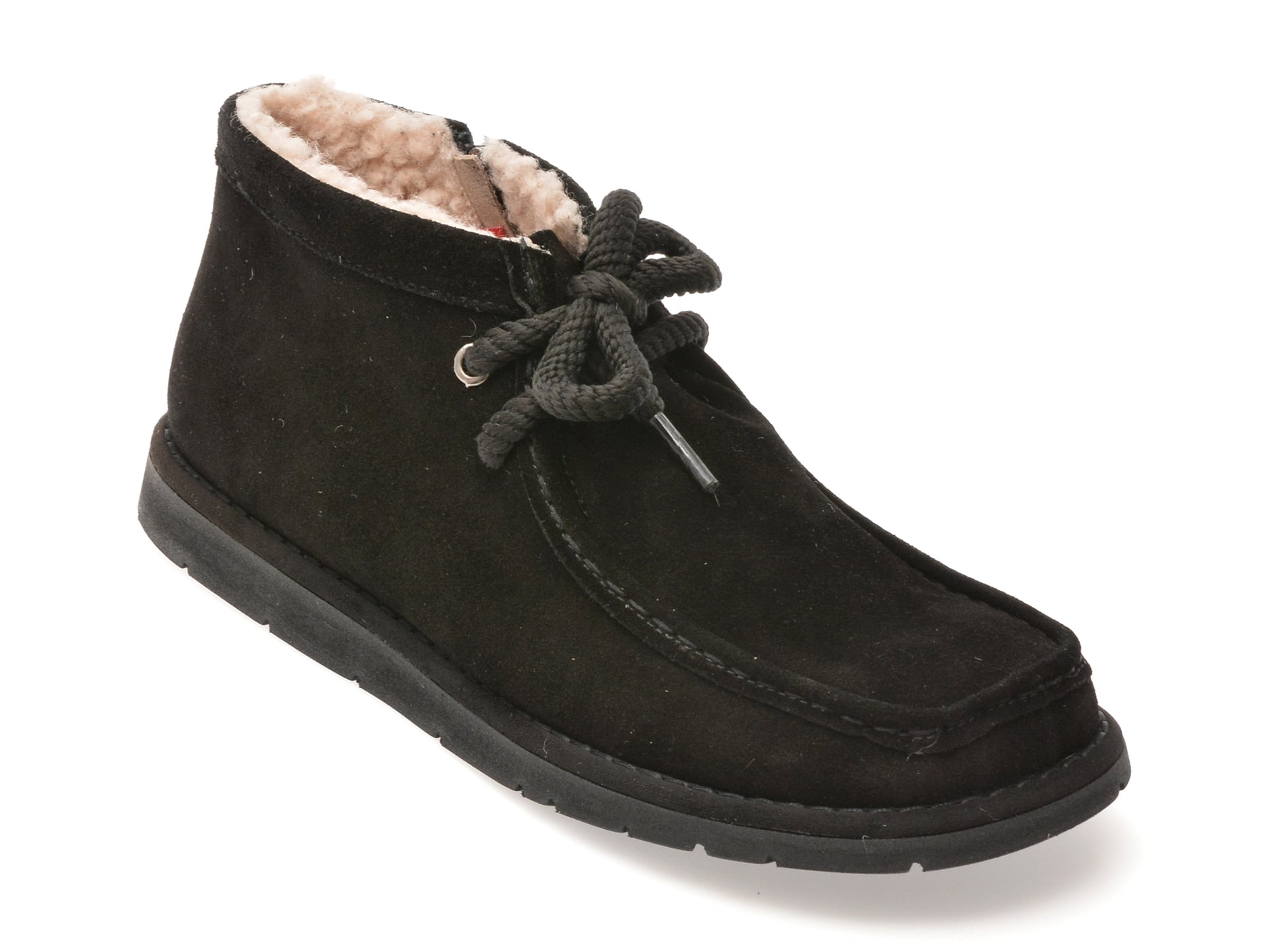 Ghete GRYXX negre, 4631783, din piele intoarsa