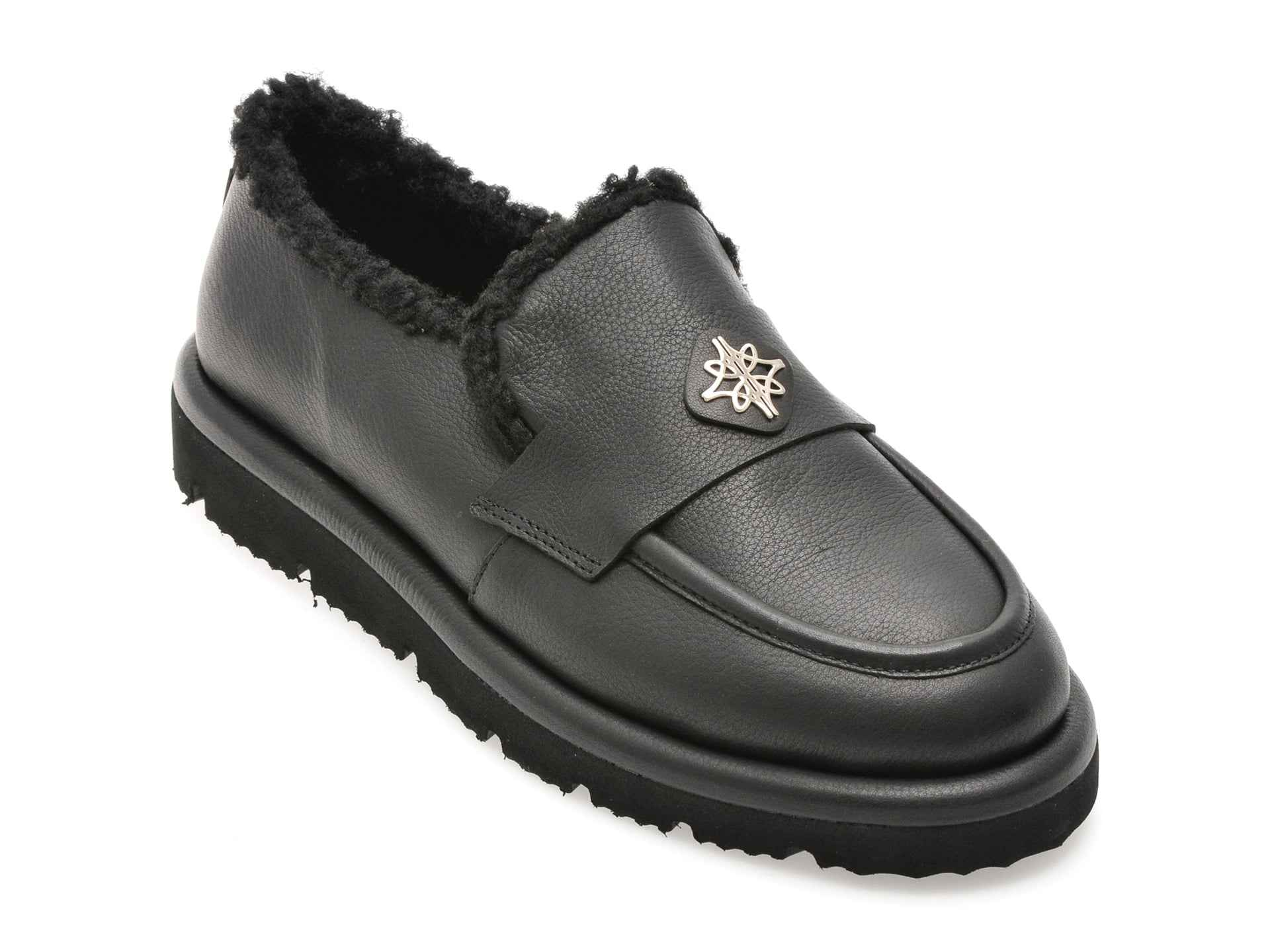 Mocasini EPICA negri, 3642607, din piele naturala