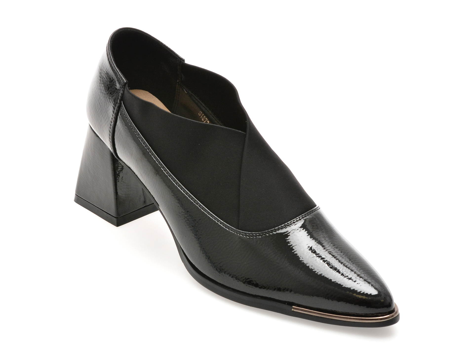 Pantofi eleganti FLAVIA PASSINI negri, 83680, din piele naturala lacuita