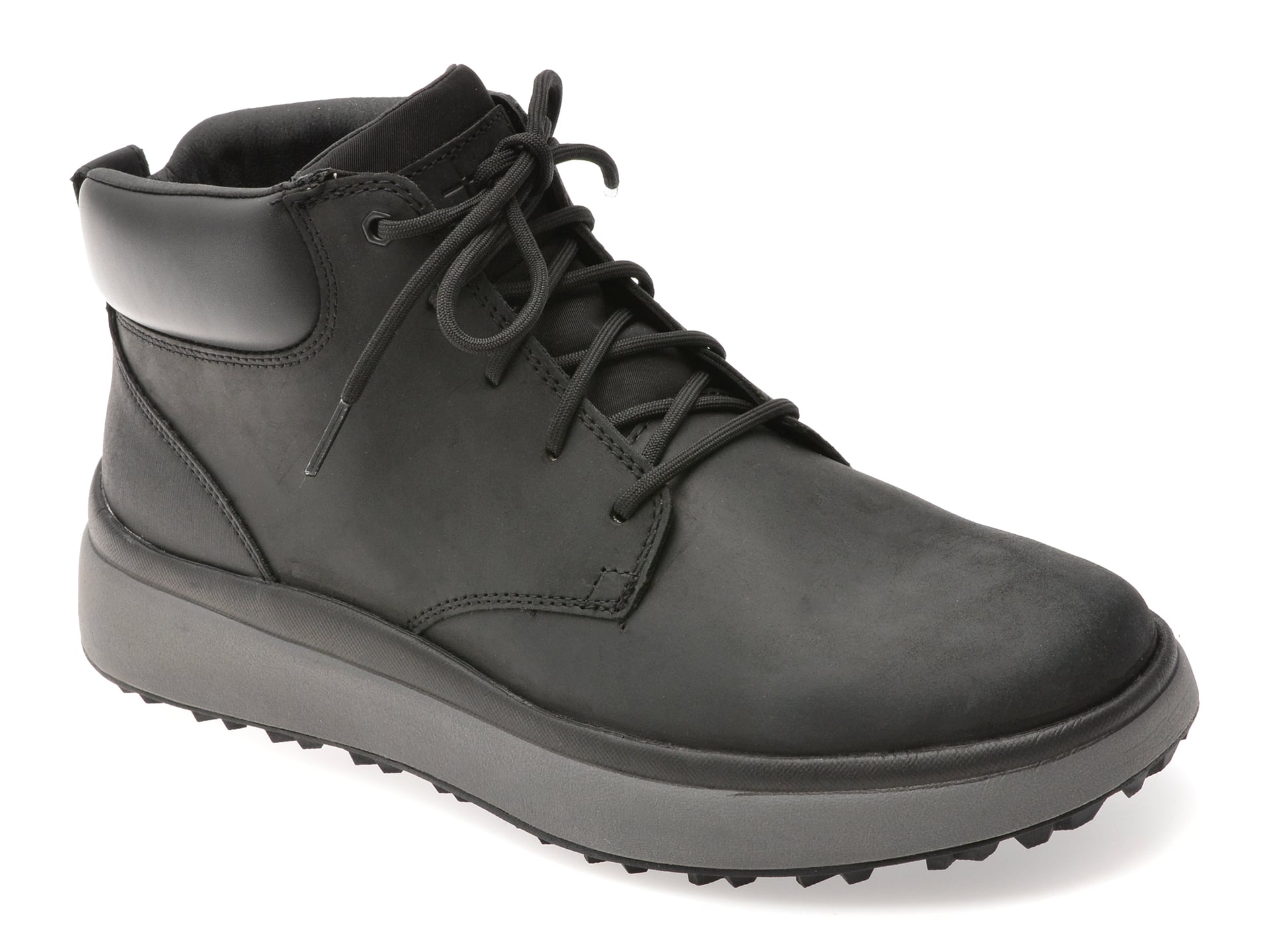 Ghete GEOX negre, U56MSA, din piele naturala