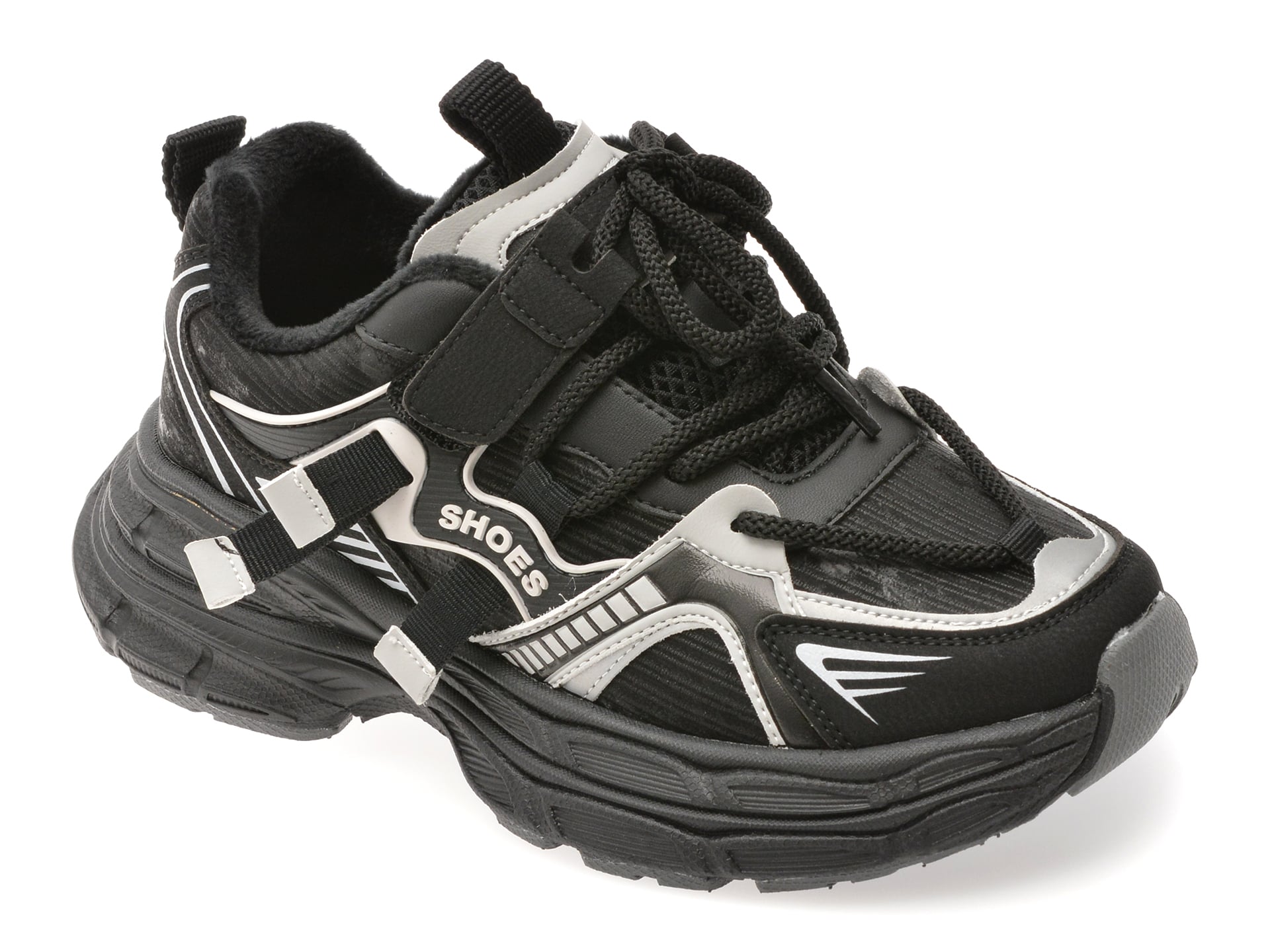 Pantofi sport SELECTION KIDS negri, 532208, din piele ecologica