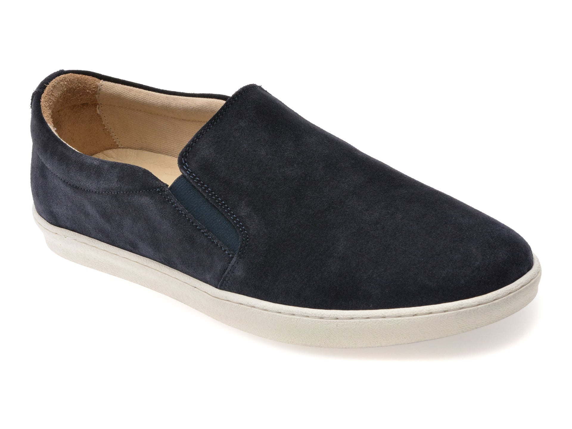 Mocasini BITE THE BULLET bleumarin, 7203, din piele intoarsa