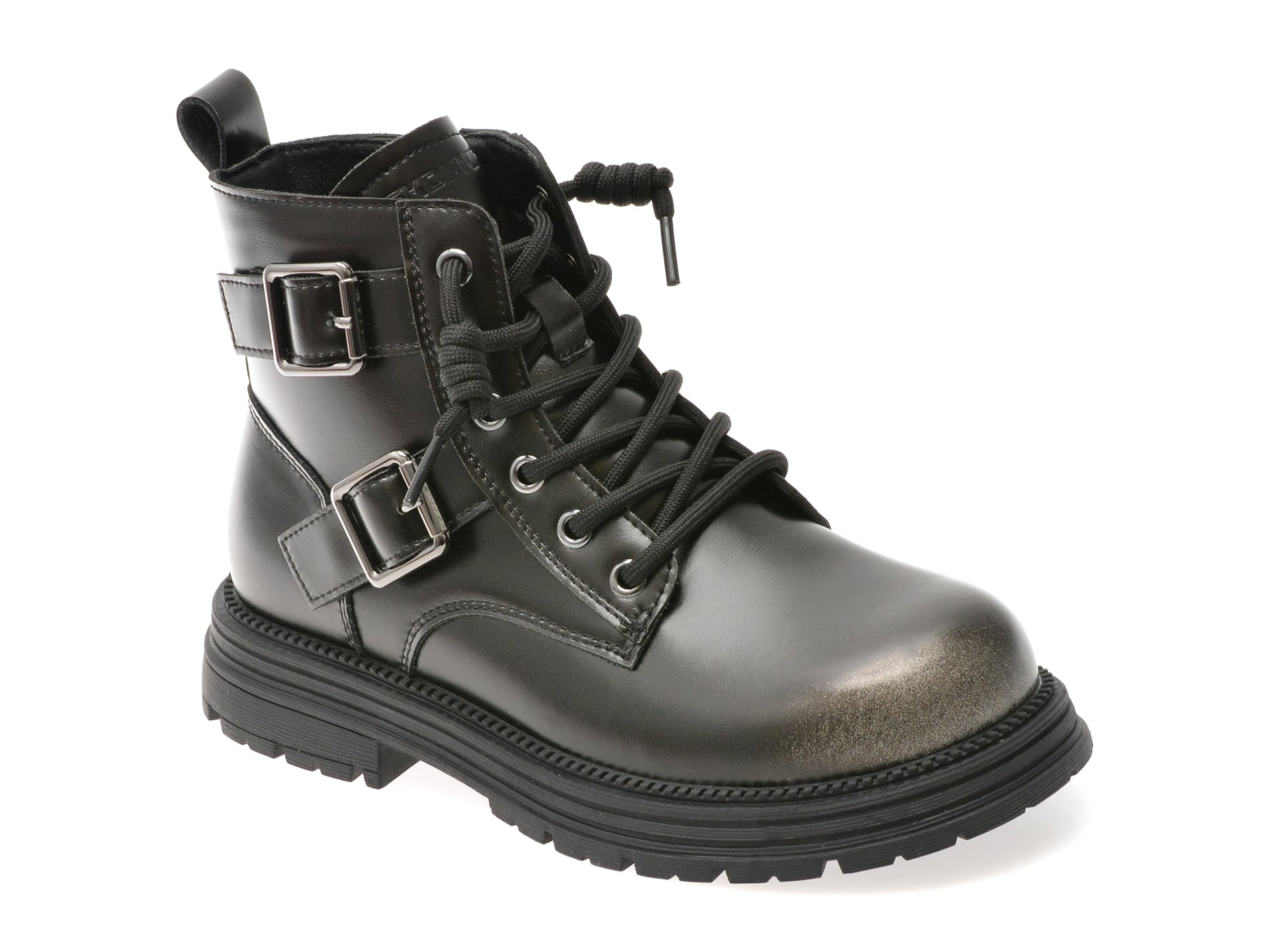 Ghete SELECTION KIDS negre, 532205, din piele naturala