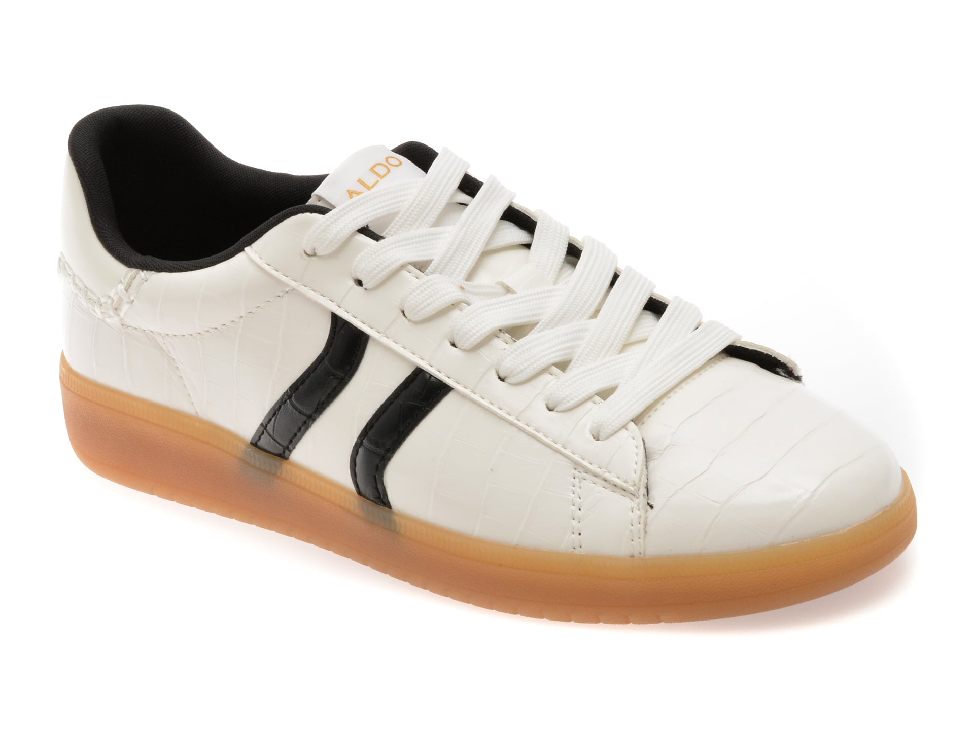 Pantofi sport ALDO alb-negru, CHICSNEAKER 2122, din piele ecologica