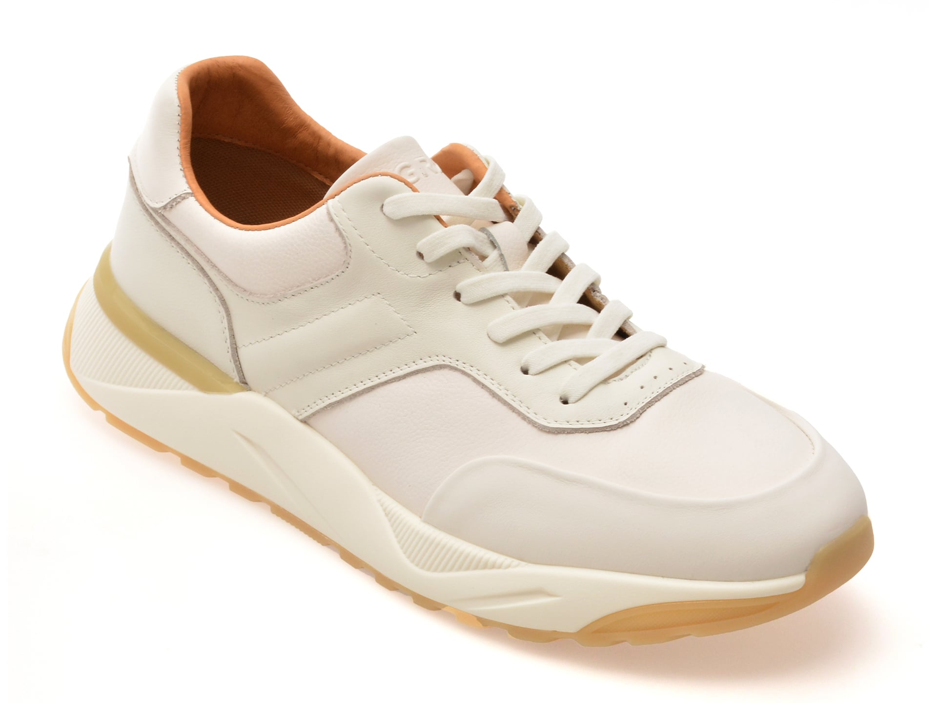 Pantofi sport GRYXX albi, LN13, din piele naturala
