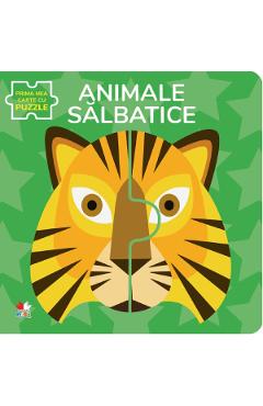 Animale salbatice. Prima mea carte cu puzzle