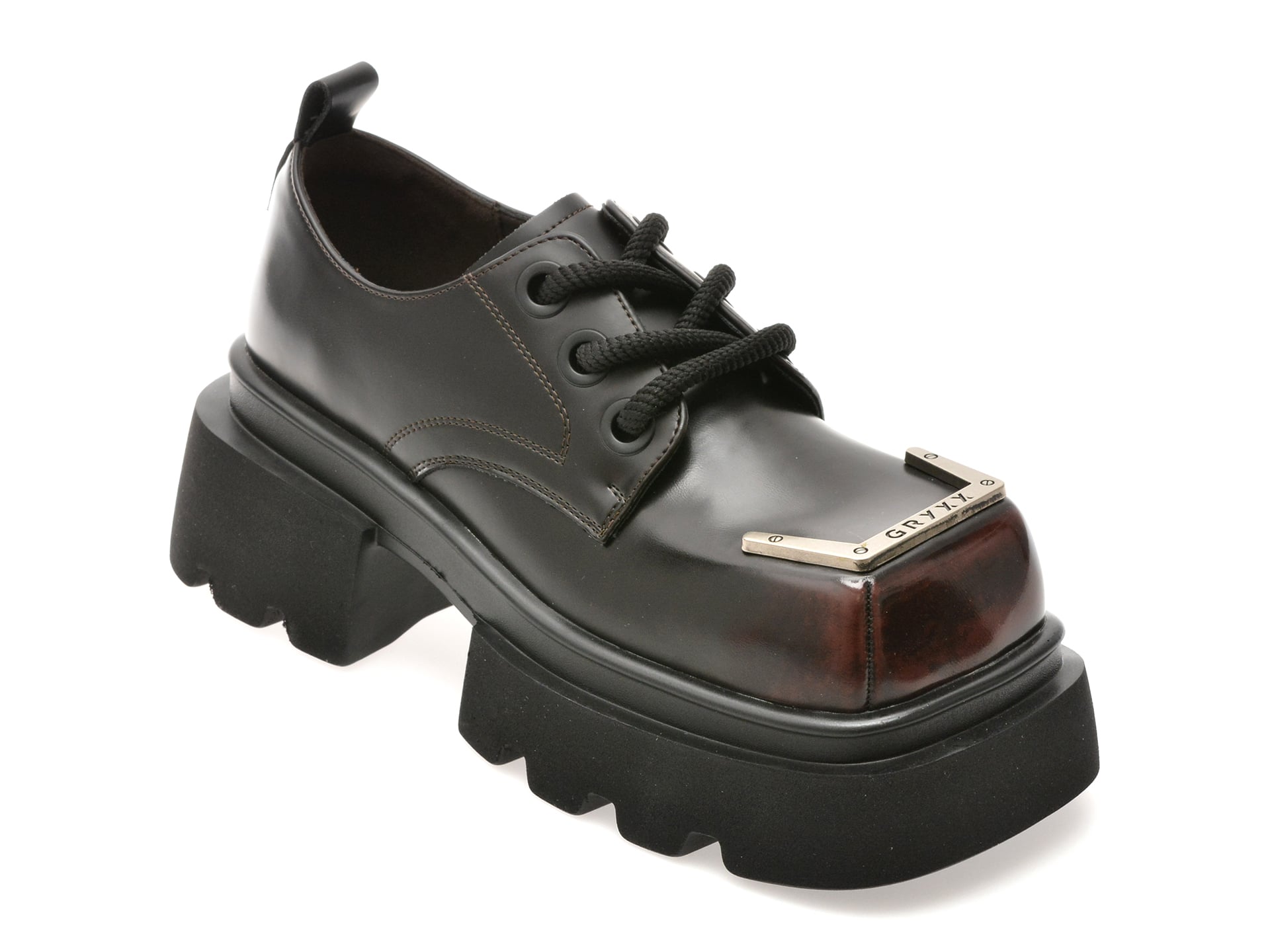 Pantofi GRYXX maro, 8502, din piele naturala