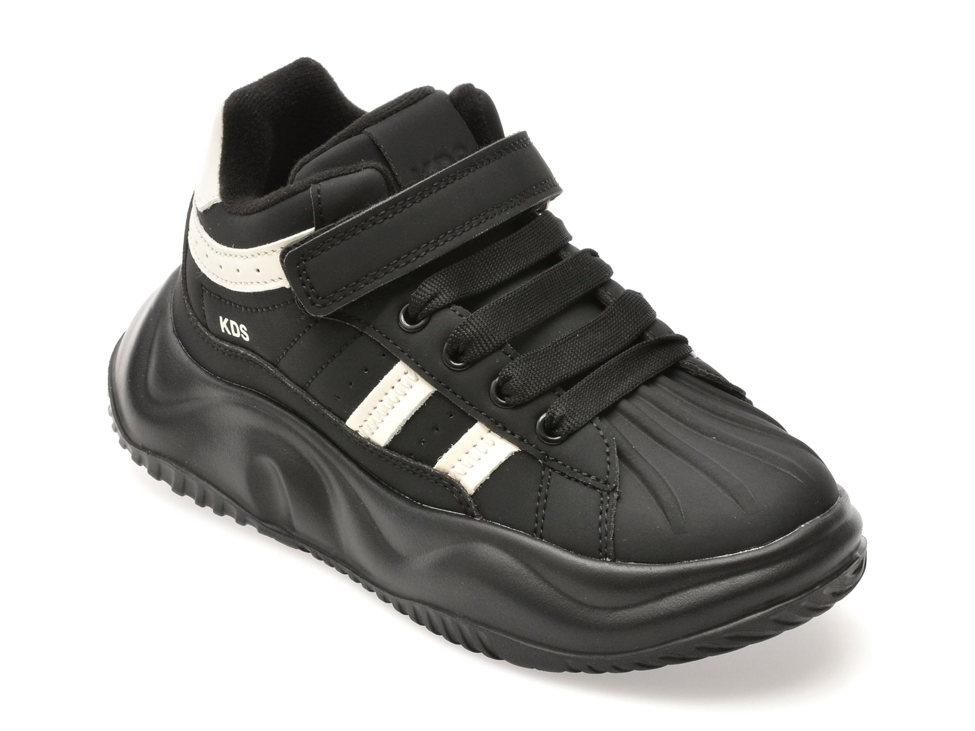 Pantofi sport SELECTION KIDS negri, 23178M, din piele ecologica