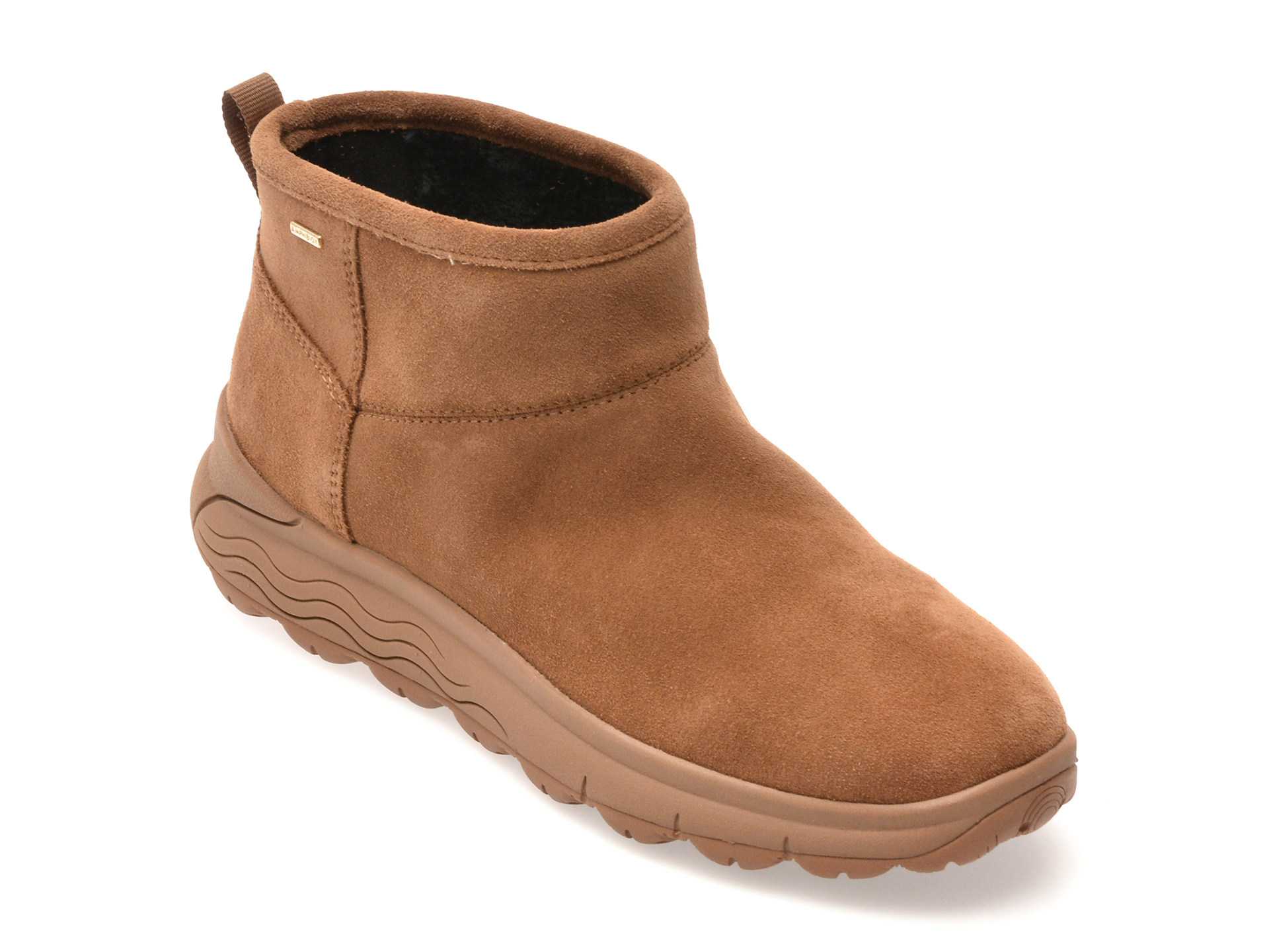 Ghete GEOX maro, D5626B, din piele intoarsa