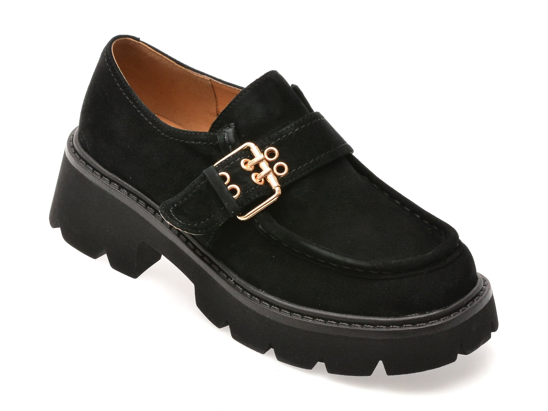 Pantofi FLAVIA PASSINI negri, 3S931, din piele intoarsa