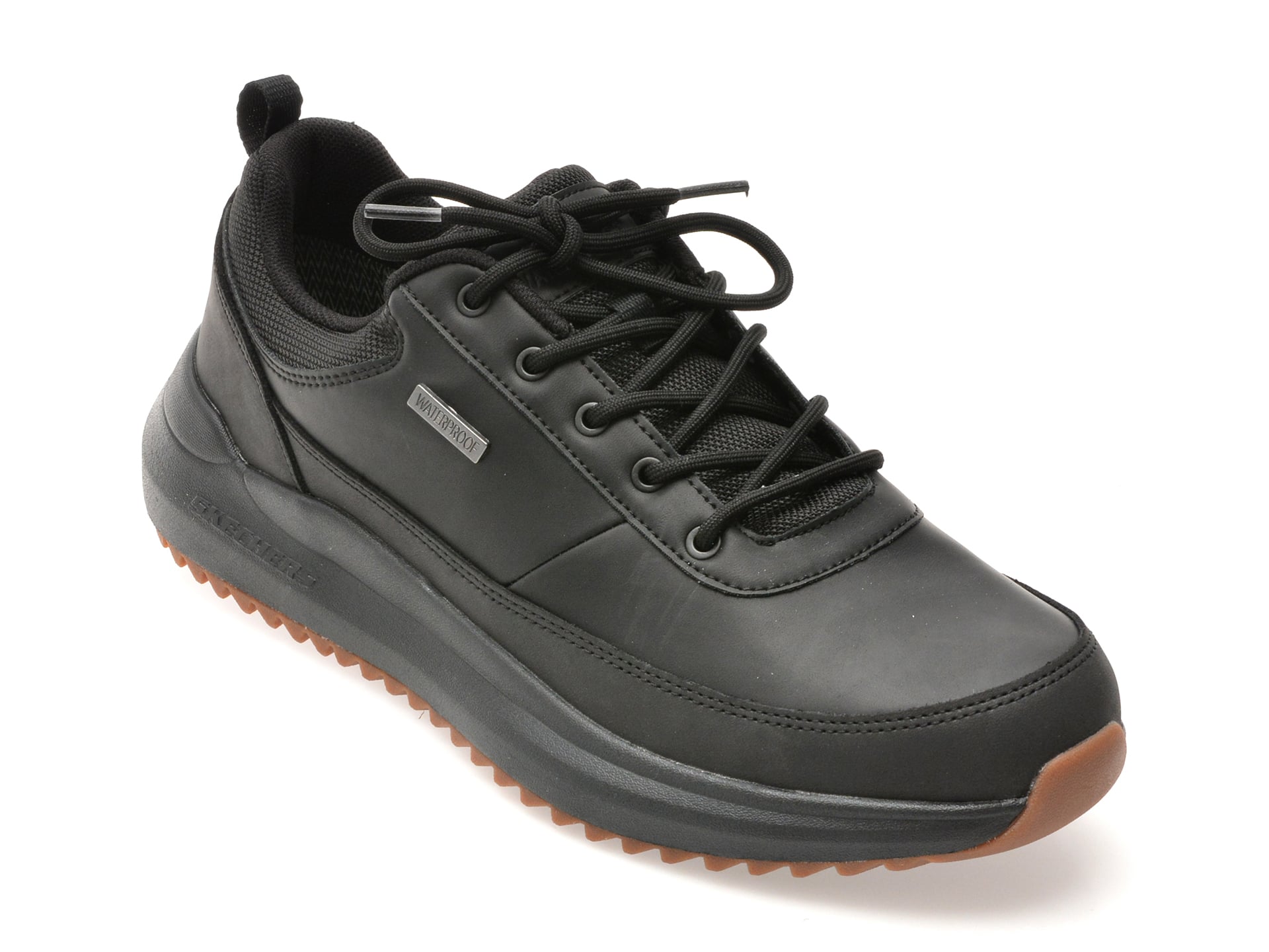 Pantofi sport SKECHERS negri, PARNELL, din piele naturala
