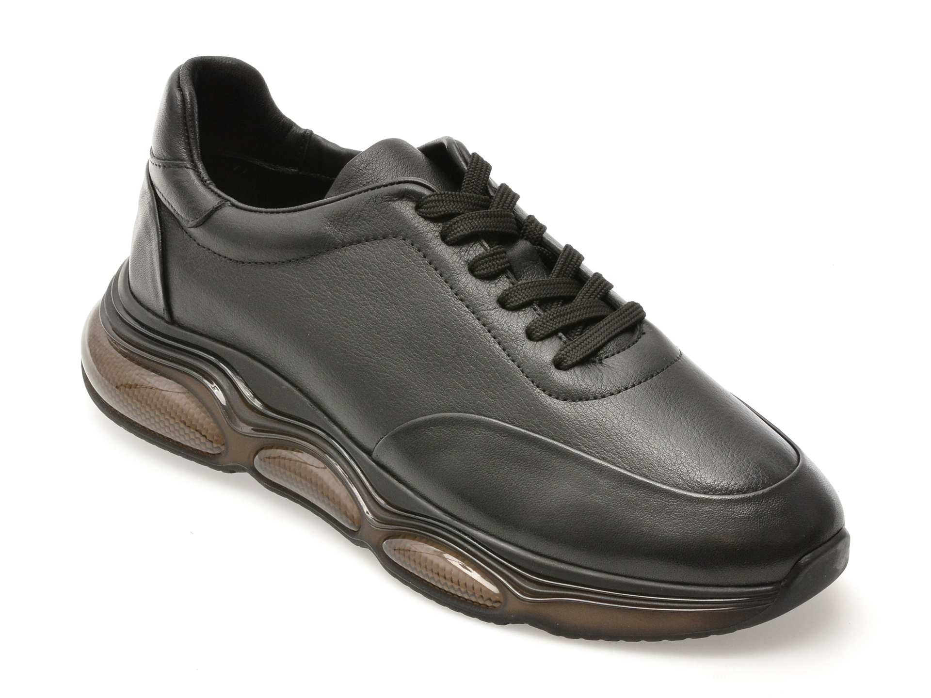 Pantofi sport BITE THE BULLET negri, 7716, din piele naturala