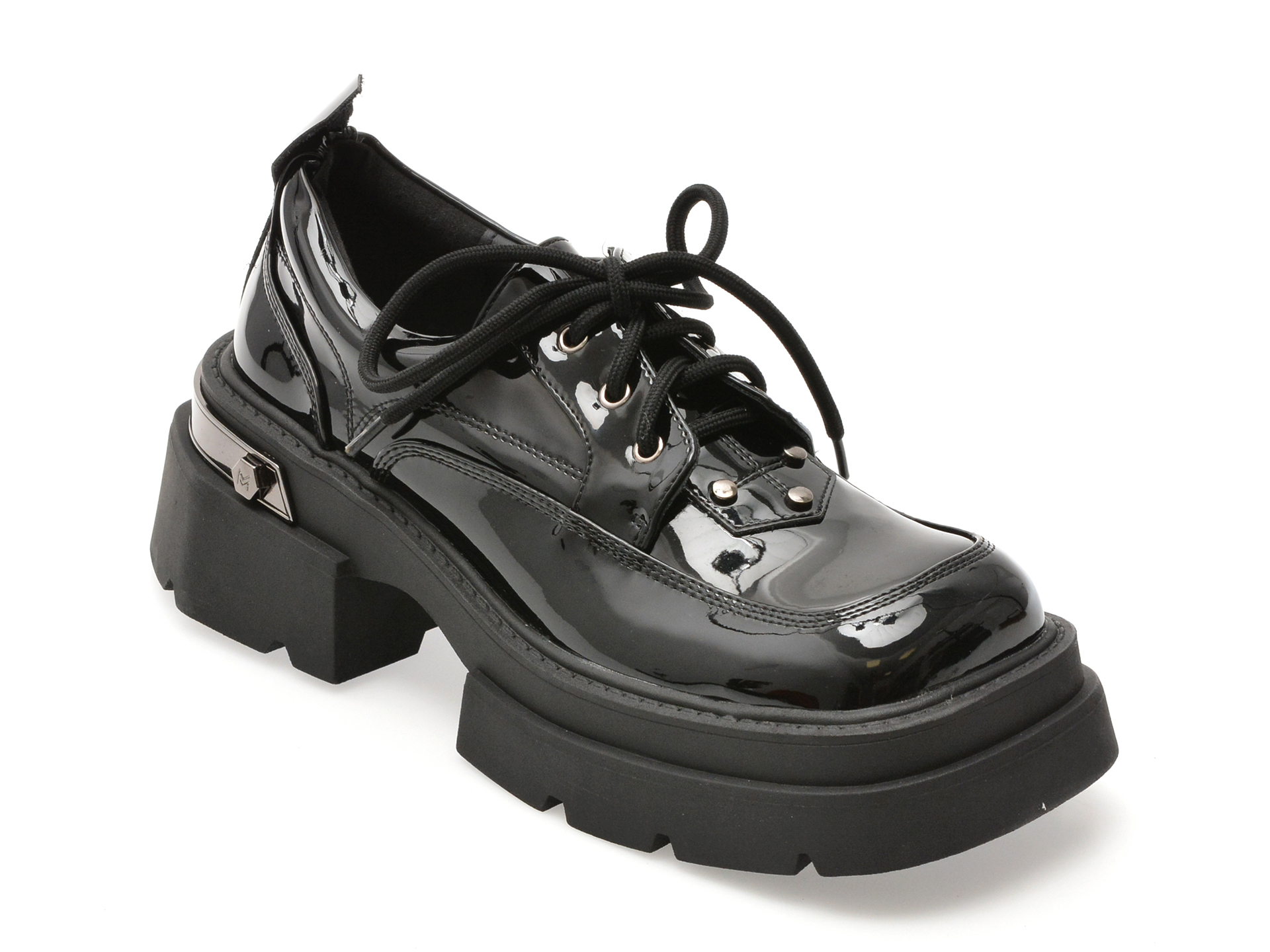 Pantofi FLAVIA PASSINI negri, TH180, din piele naturala lacuita