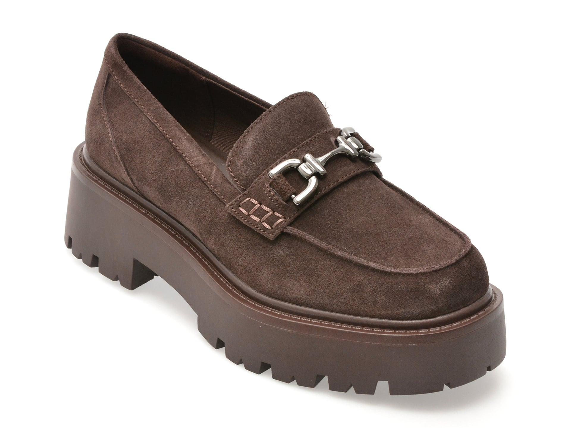 Mocasini ALDO maro, ONEAMETH 201, din piele intoarsa