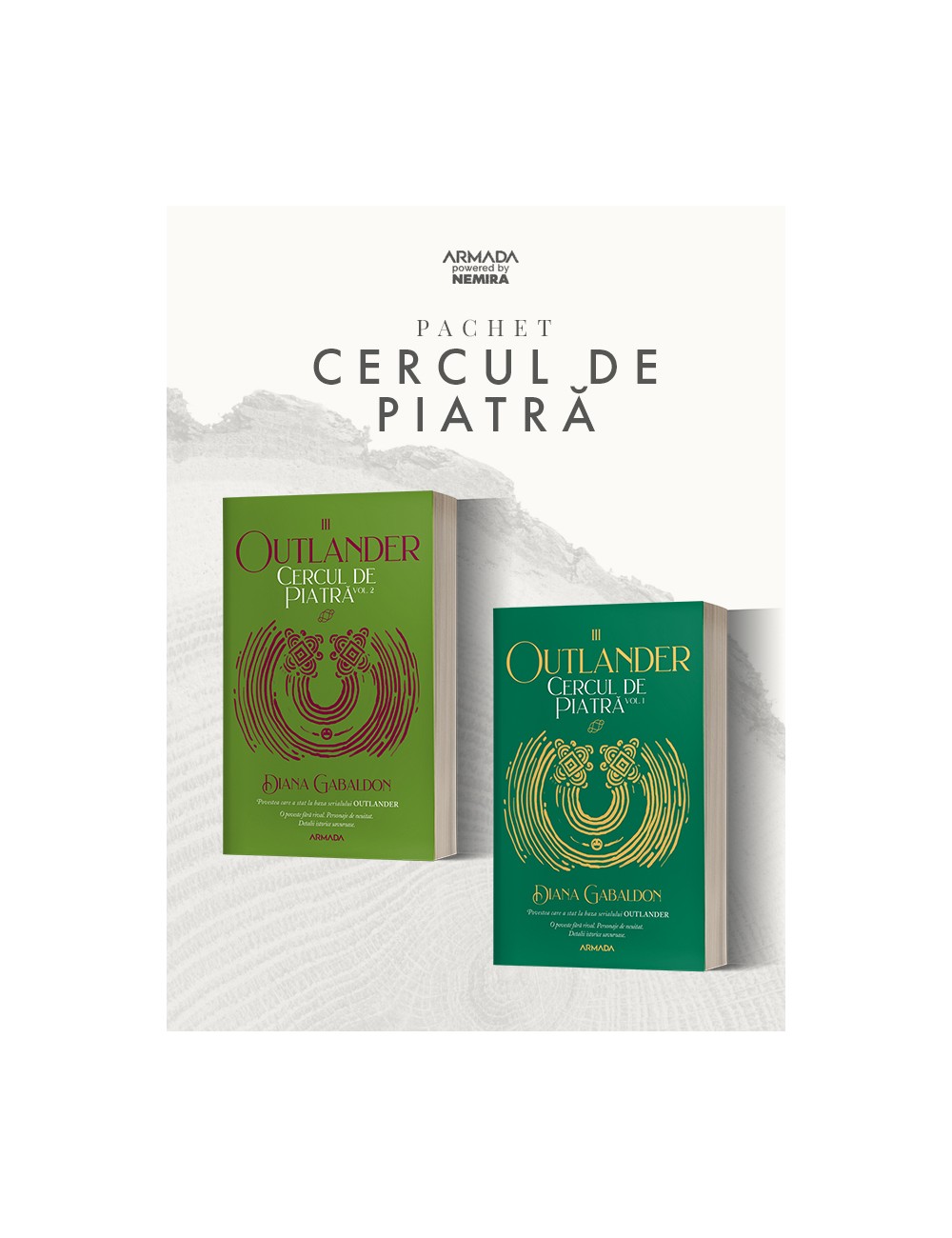 Pachet Cercul de piatră 2 vol. (Seria OUTLANDER partea a III-a ed.2020)