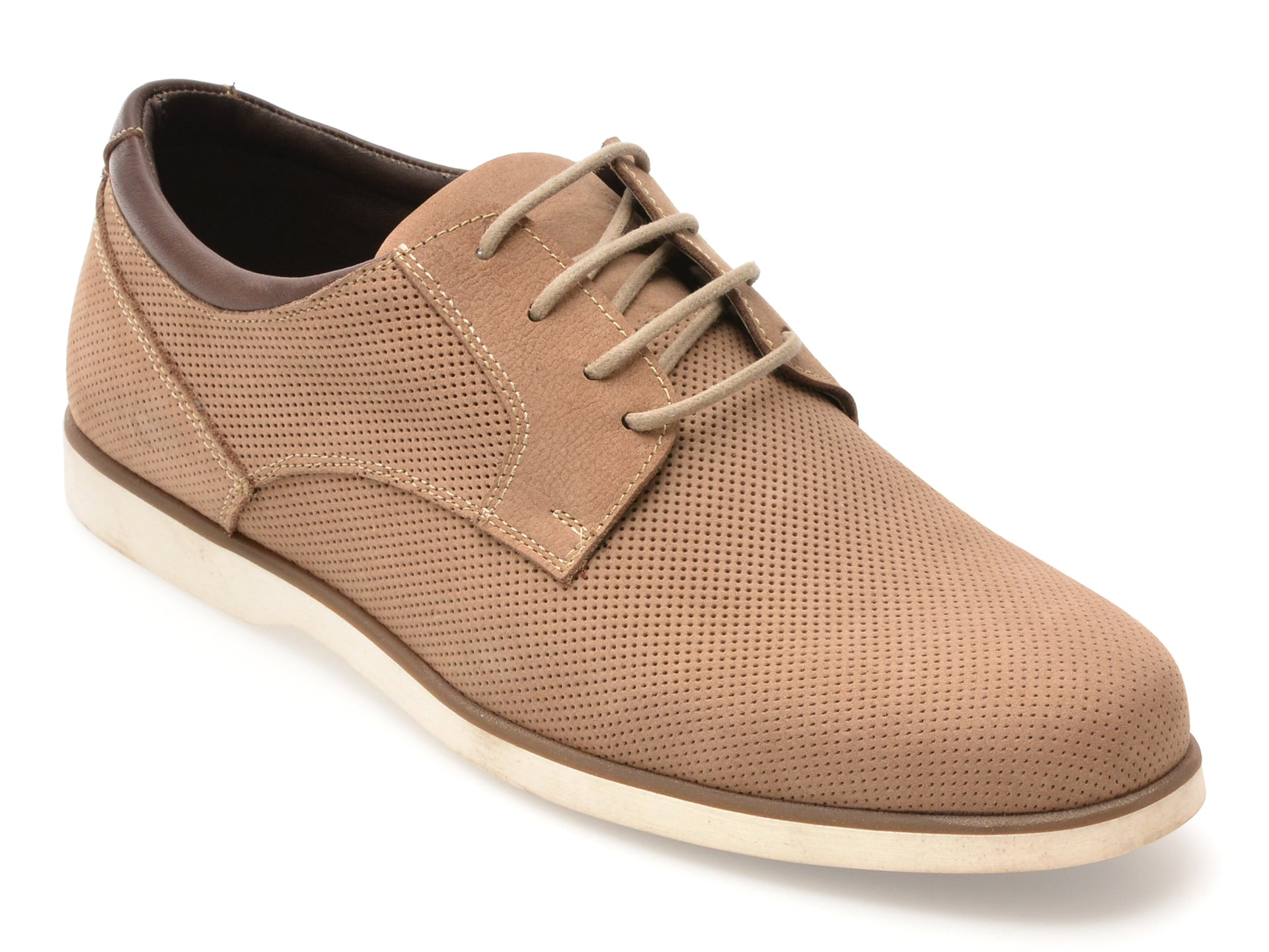 Pantofi OTTER bej, 1099, din nabuc