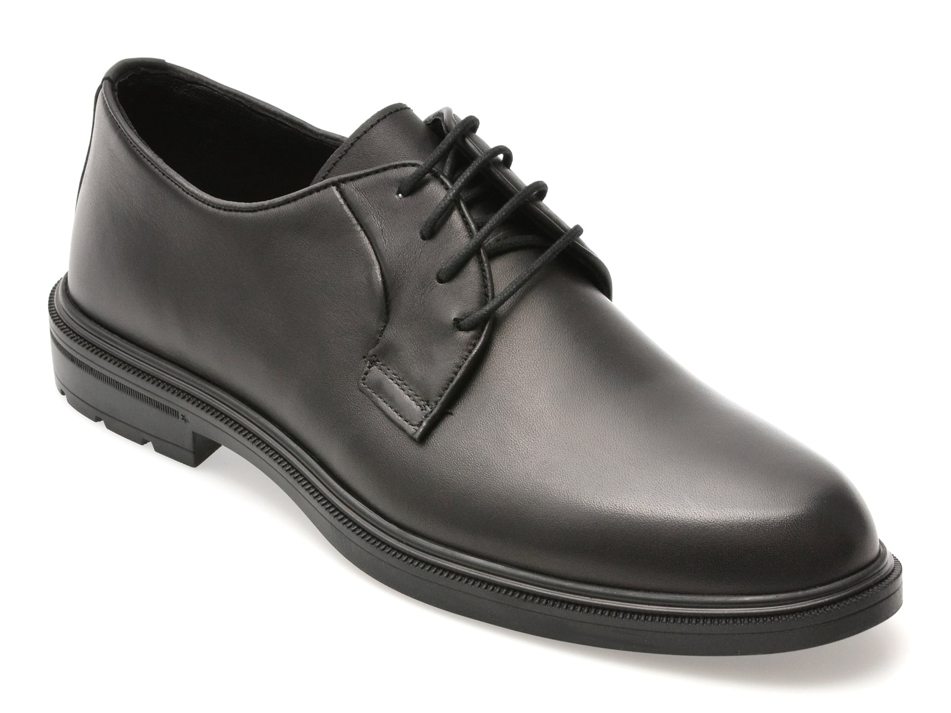 Pantofi eleganti OTTER negri, A606, din piele naturala