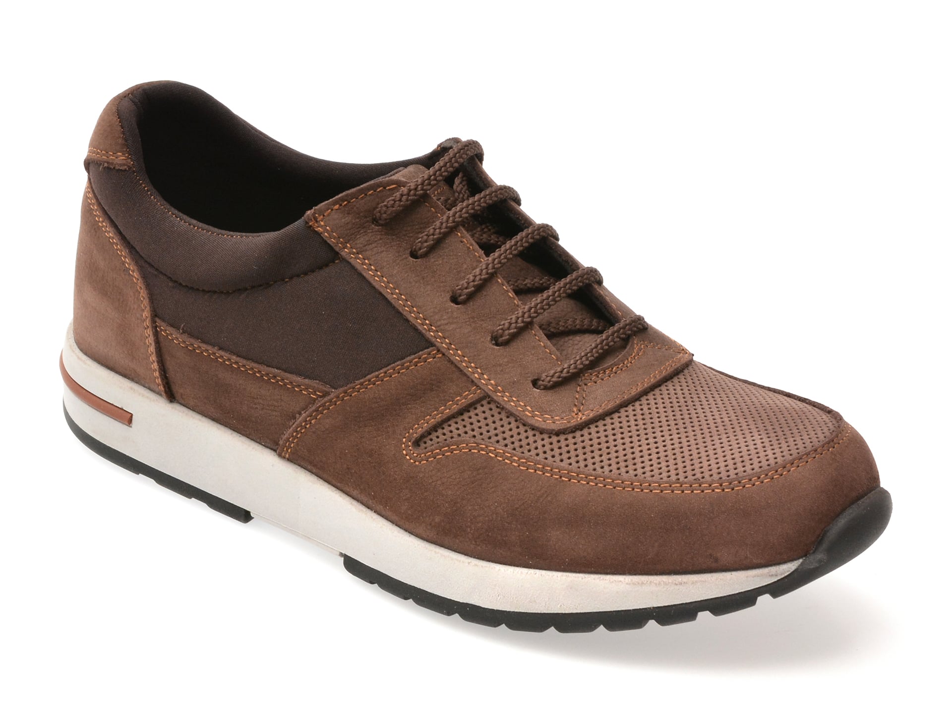 Pantofi sport OTTER maro, 1094, din nabuc