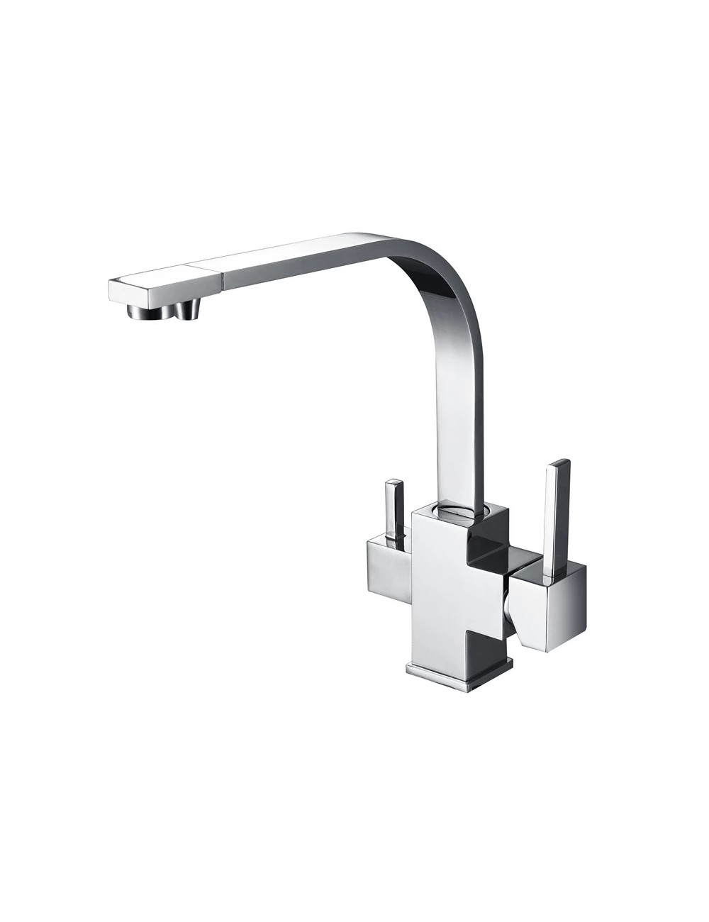 Baterie cu 3 cai Waterline finisaj Cromat sau Negru mat 3KSA9