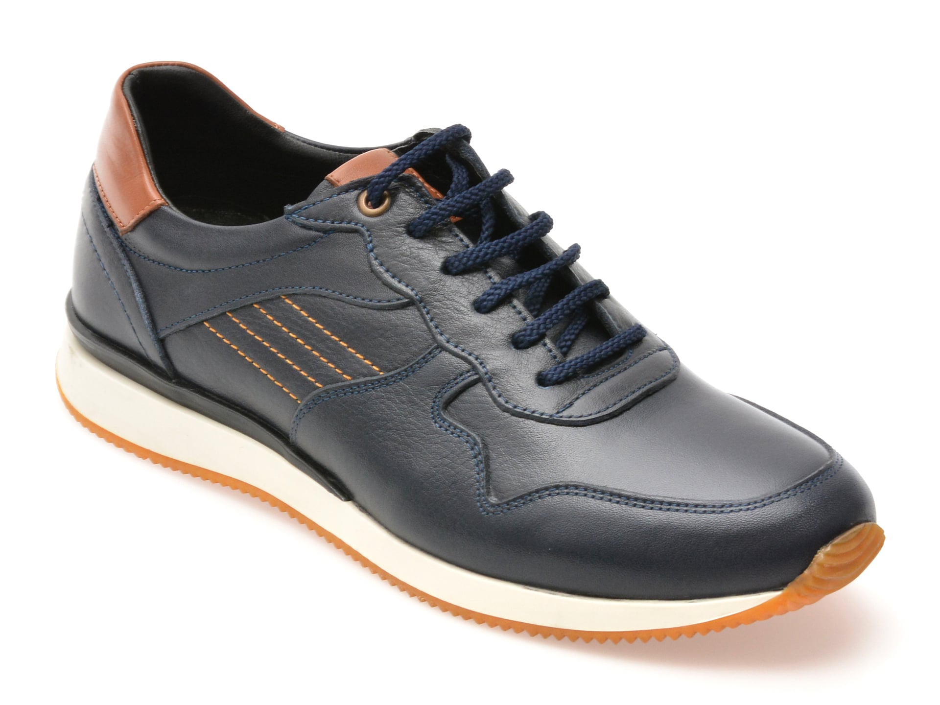 Pantofi sport BITE THE BULLET bleumarin, 231107, din piele naturala