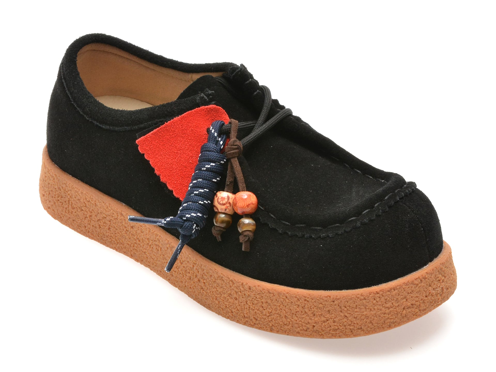 Mocasini GRYXX negri, 3712, din piele intoarsa