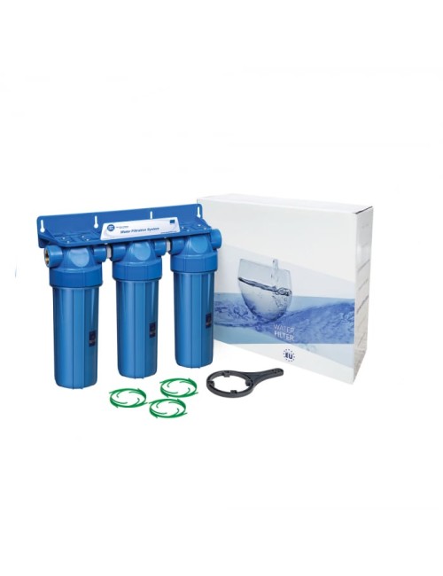 Sistem de filtrare Triplex 10 in 3 etape Aquafilter FHPRNxx-B-TRIPLE