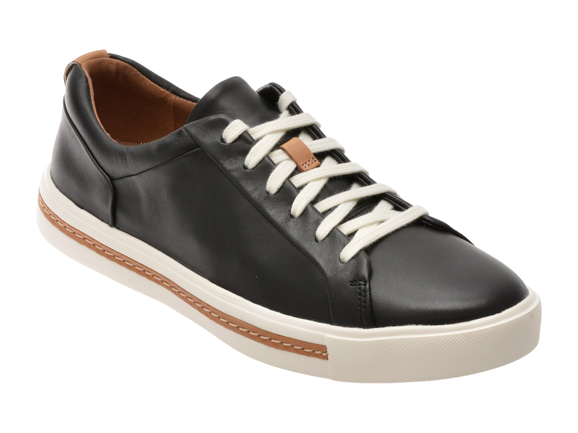 Pantofi sport CLARKS negri, UNMALA, din piele naturala