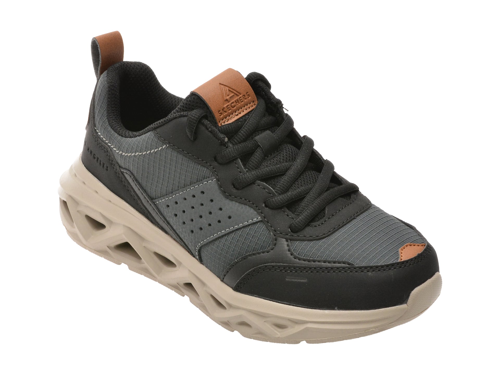 Pantofi sport SKECHERS negri, SKX-1121, din material textil