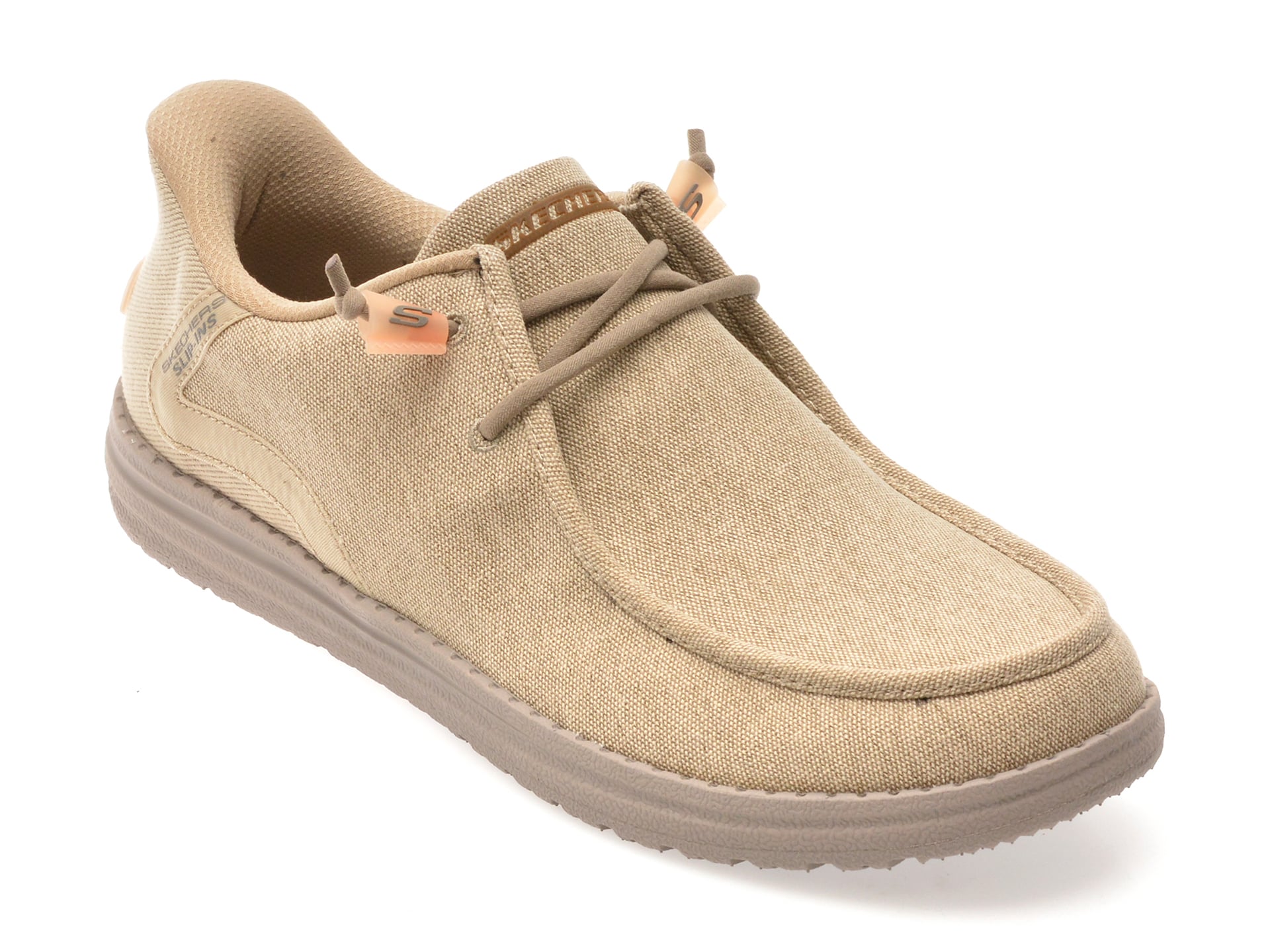 Mocasini SKECHERS gri, MELSON, din material textil