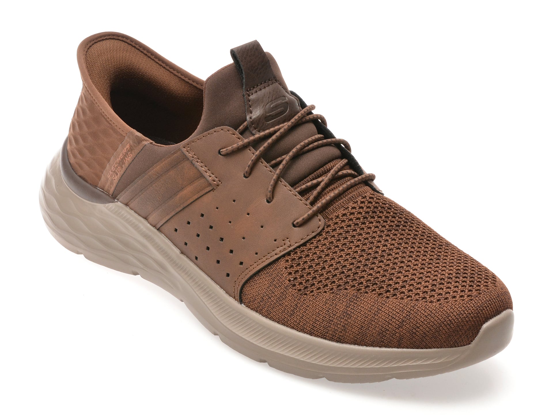 Pantofi sport SKECHERS maro, GARNER, din material textil