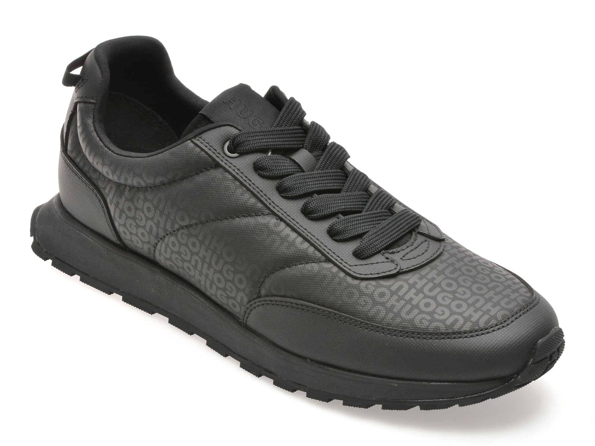 Pantofi sport HUGO negri, 7854, din material textil
