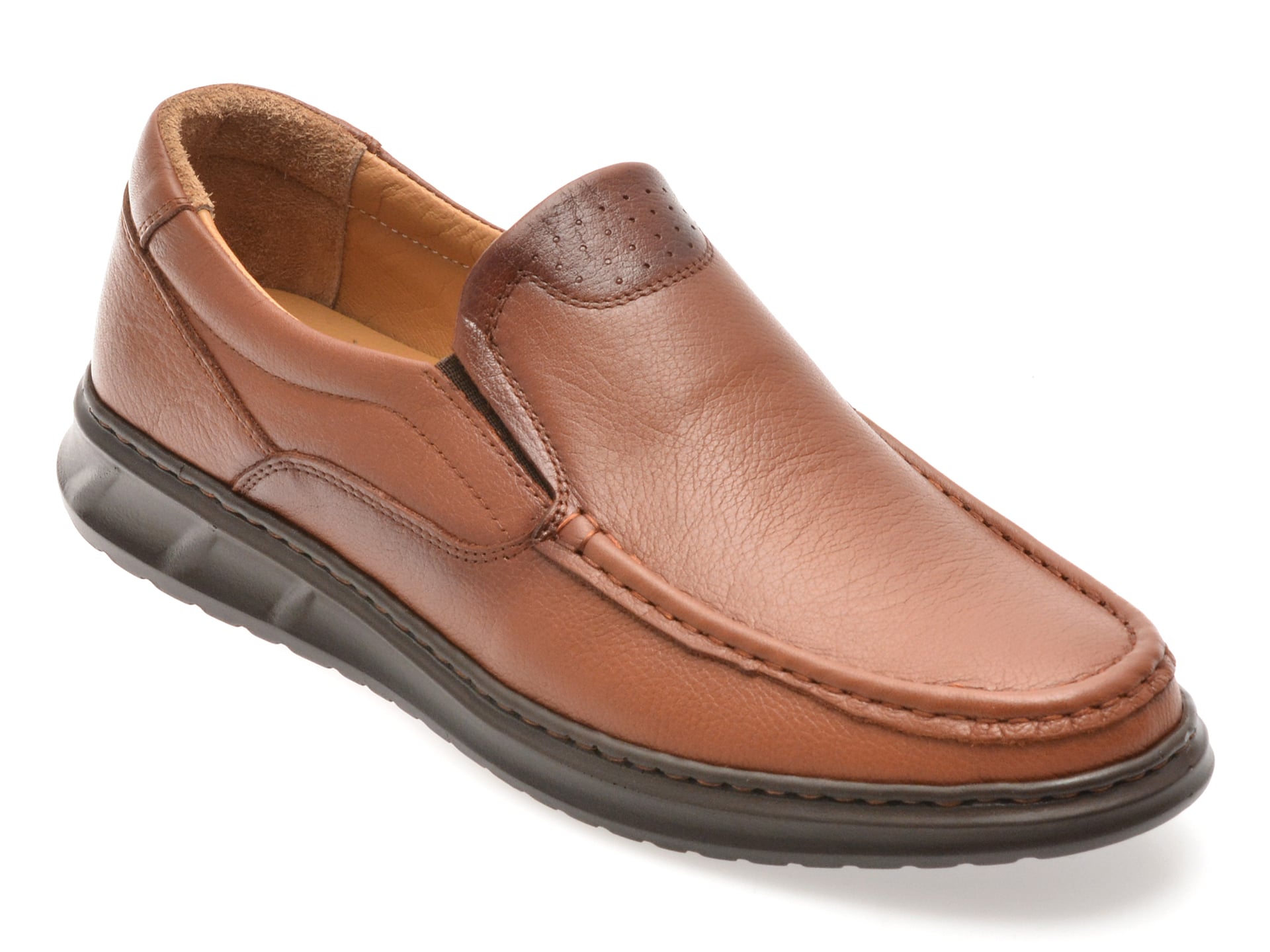 Mocasini SHOWMAN maro, SH4101, din piele naturala